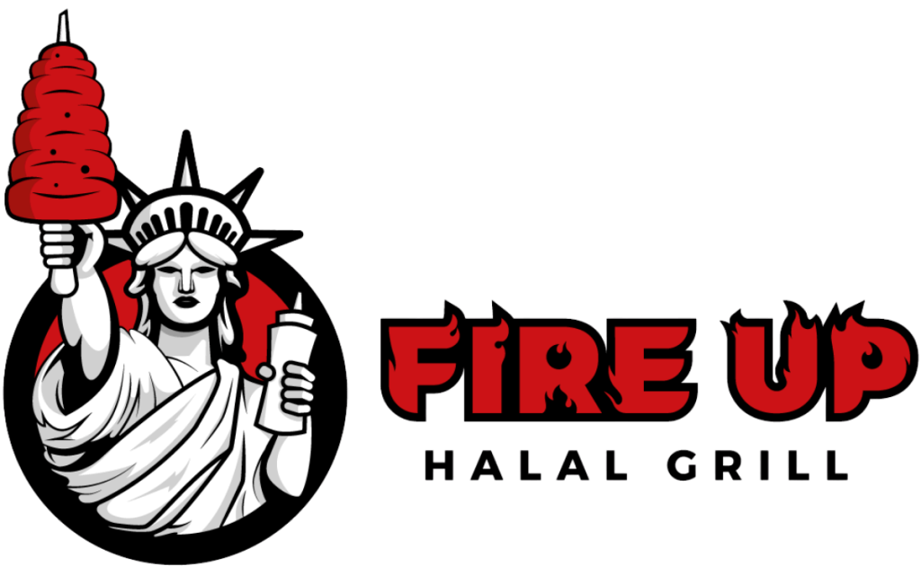 Fire Up Halal Logo BLK